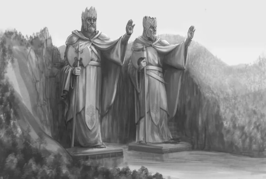 image of statues